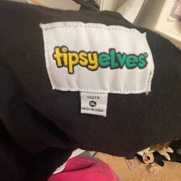 TipsyElves One Piece Unisex Zip Up Mask Skeleton Jumpsuit NEW YOUTH XL - Picture 4 of 11